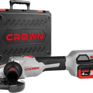 Угловая шлифмашина Crown CT23008-125HX-4 BMC (с 2-мя АКБ)