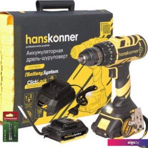Ударная дрель-шуруповерт Hanskonner HCD1865I (с 2-мя АКБ