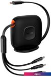 Кабель Baseus Traction Series Retractable 3 в 1 CAQY000001 (1.7 м