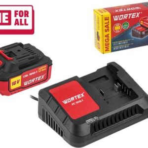 Аккумулятор с зарядным устройством Wortex 1329412 (18В/4.0 Ah + 18В)