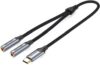 Кабель Vention BGNHY USB Type-C - 2x 3.5 Jack (0.3 м
