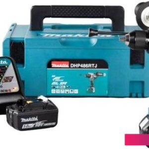 Ударная дрель-шуруповерт Makita DHP486RTJ (с 2-мя АКБ 5 Ач