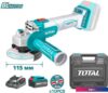 Угловая шлифмашина Total TAGLI2011587 (с 1-м АКБ