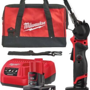Ленточная шлифмашина Milwaukee M12 Fuel FBFL13-402B (с 2-мя АКБ