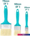 Кисть малярная Total THT8450301 (3 шт)
