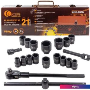 Набор трещотка с головками Forstime FT-6212-5MPB (21 предмет)