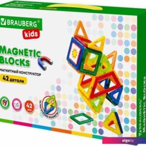 Конструктор BRAUBERG 663846 Kids Magnetic Big Blocks-42