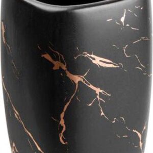 Стакан для зубной щетки и пасты Perfecto Linea Elegance 35-721081 (черный)