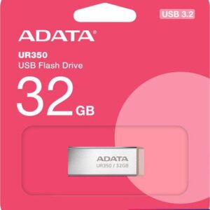 USB Flash ADATA UR350 32GB UR350-32G-RSR/BG (серебристый/коричневый)