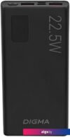 Внешний аккумулятор Digma DGPF10A 10000mAh (черный)