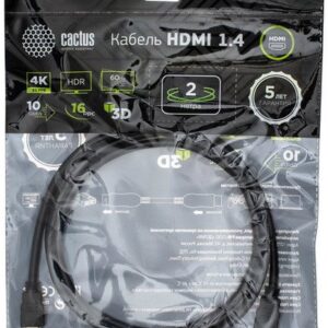 Кабель CACTUS HDMI - HDMI CS-HDMI.1.4-2 HDMI (2 м
