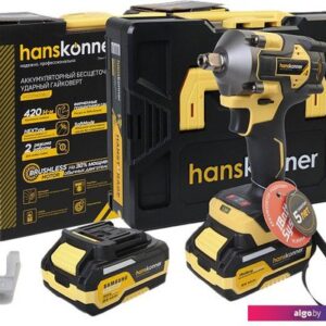 Гайковерт Hanskonner HCD20420BLC (с 1-им АКБ