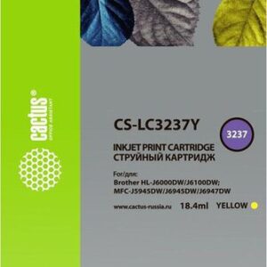 Картридж CACTUS CS-LC3237Y (аналог Brother LC3237Y)