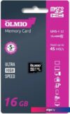 Карта памяти Olmio microSDHC 16GB Class 10 UHS-I