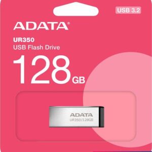 USB Flash ADATA UR350 128GB UR350-128G-RSR/BK (серебристый/черный)