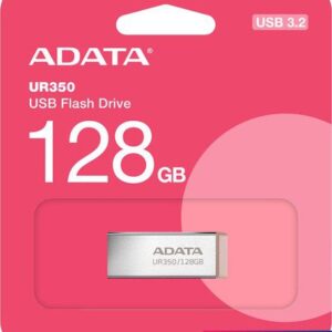 USB Flash ADATA UR350 128GB UR350-128G-RSR/BG (серебристый/коричневый)