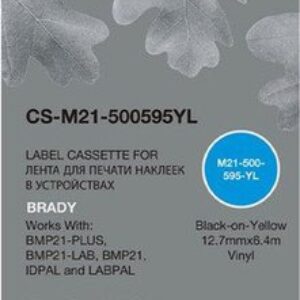 Картридж CACTUS CS-M21-500595YL (аналог Brady M21-500595YL)