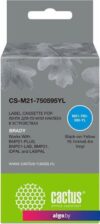 Картридж CACTUS CS-M21-750595YL (аналог Brady M21-750595YL)