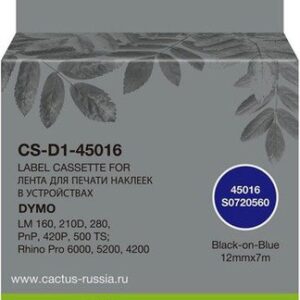 Картридж CACTUS CS-D1-45016 (аналог Dymo D1-45016)