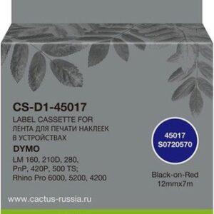 Картридж CACTUS CS-D1-45017 (аналог Dymo D1-45017)