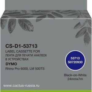 Картридж CACTUS CS-D1-53713 (аналог Dymo D1-53713)