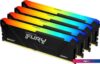 Оперативная память Kingston FURY Beast RGB 4x16ГБ DDR4 3200 МГц KF432C16BB12AK4/64