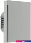 Выключатель Aqara Smart Wall Switch H1 двухклавишный c нейтралью (серый)