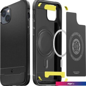 Чехол для телефона Spigen Rugged Armor (MagFit) для iPhone 14 Plus ACS04890 (черный)