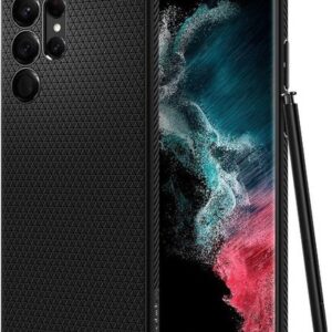 Чехол для телефона Spigen Liquid Air для Galaxy S22 Plus ACS03953 (черный)