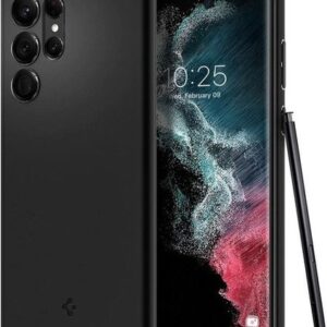 Чехол для телефона Spigen Thin Fit для Galaxy S22 Ultra ACS03911 (черный)