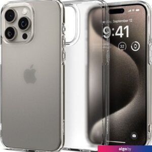 Чехол для телефона Spigen Ultra Hybrid для iPhone 15 Pro Max ACS06565 (прозрачный)