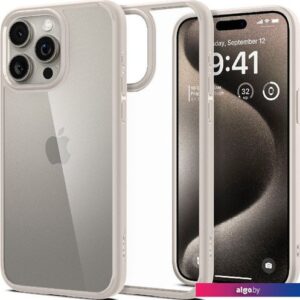 Чехол для телефона Spigen Ultra Hybrid для iPhone 15 Pro Max ACS07209 (серый)