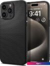 Чехол для телефона Spigen Liquid Air для iPhone 15 Pro Max ACS06562 (черный)