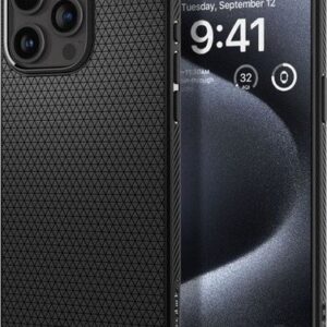 Чехол для телефона Spigen Liquid Air для iPhone 15 Pro ACS06704 (черный)