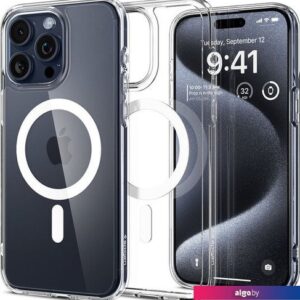 Чехол для телефона Spigen Ultra Hybrid (MagFit) для iPhone 15 Pro ACS06715 (белый)