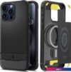 Чехол для телефона Spigen Rugged Armor (MagFit) для iPhone 15 Pro ACS06703 (черный)