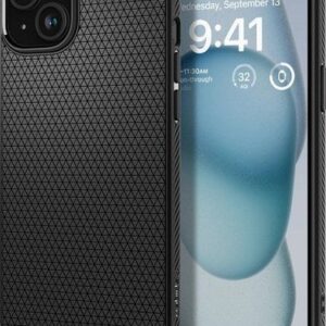 Чехол для телефона Spigen Liquid Air для iPhone 15 ACS06790 (черный)