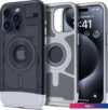 Чехол для телефона Spigen Classic C1 (MagFit) для iPhone 15 Pro Max ACS06607 (серый)
