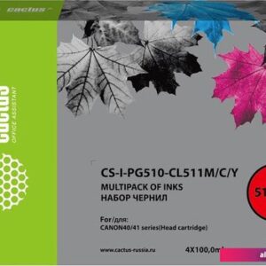 Чернила CACTUS CS-I-PG510-CL511 (4x100 мл)