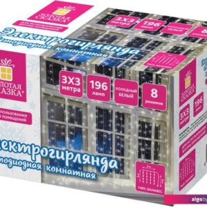 Новогодняя гирлянда Золотая сказка Штора 591353 (3х3м