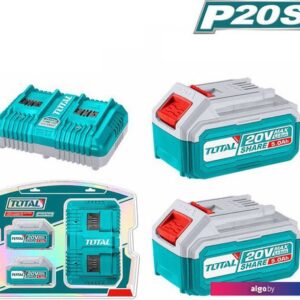 Аккумулятор с зарядным устройством Total TFBCPK2425 (20В/5 Ач + 20В)