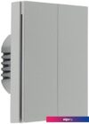 Выключатель Aqara Smart Wall Switch H1 двухклавишный без нейтрали (серый)