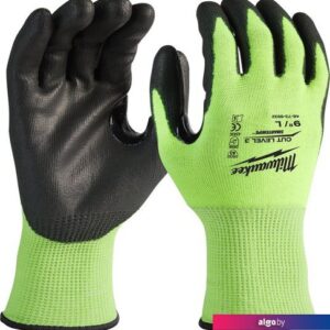 Перчатки хозяйственные Milwaukee Hi-Vis Cut level 3/C 9/L 4932478132