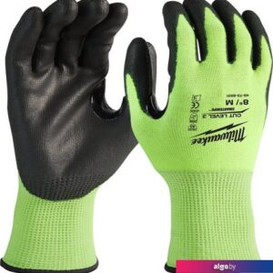 Перчатки хозяйственные Milwaukee Hi-Vis Cut level 3/C 8/M 4932478131