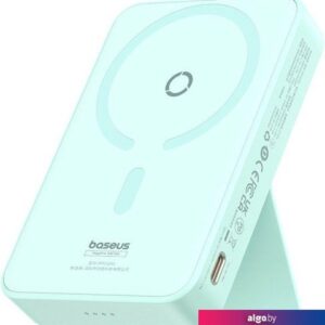 Внешний аккумулятор Baseus MagPro Magnetic Bracket Wireless Fast-Charging Power Bank 20W 5000mAh (мятный)