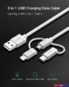 Кабель Ugreen US186-50203 USB Type-A - USB Type-C/Lightning/microUSB (1.5 м