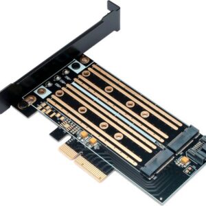 Адаптер для подключения M.2 накопителей Gembird MF-PCIE-NVME-SATA