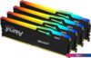 Оперативная память Kingston FURY Beast RGB 4x32ГБ DDR5 5600 МГц KF556C40BBAK4-128