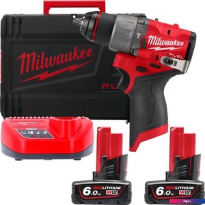 Ударная дрель-шуруповерт Milwaukee M12 FUEL M12FPD2-602X 4933479870 (с 2-мя АКБ 6 Ач