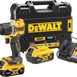 Ударная дрель-шуруповерт DeWalt DCD100YP2T (с 2-мя АКБ 5 Ач